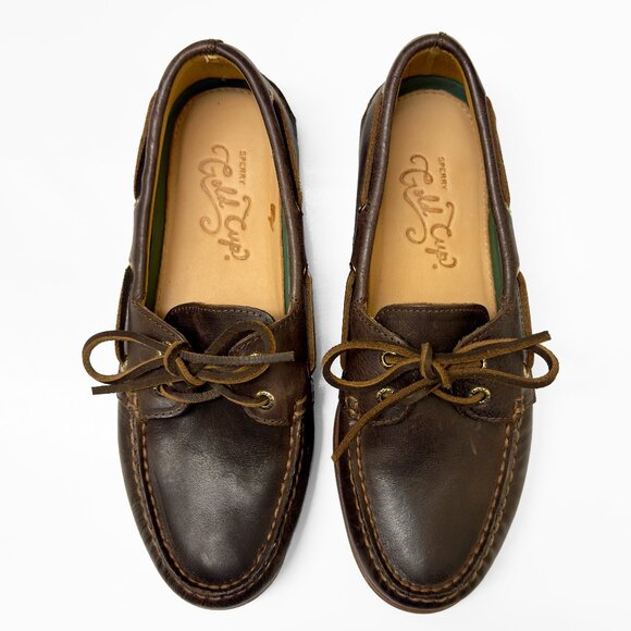 Sperry Gold Cup Other - Men's Sperry Top Sider 2 Eye Gold Cup Collection Boat Shoes Size 8.5 M Brown